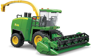 KOMBAJN ZDALNIE STEROWANY Zbożowy TRAKTOR Światła DYM Z KOMINA RC USB