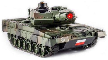 DUŻY CZOŁG LEOPARD NA PILOTA R/C LED DŹWIĘK + USB