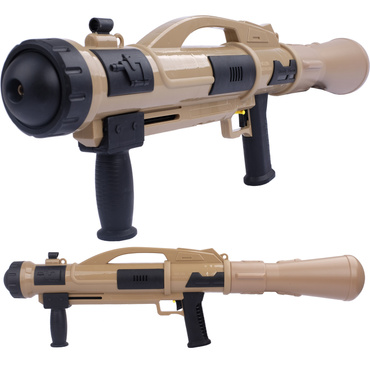 WIELKI PISTOLET NA WODĘ BAZOOKA 73cm SIKAWKA Pompa BROŃ WODNA 1100ml BEŻOWY