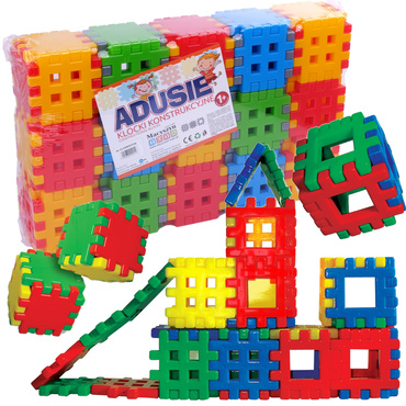ADUSIE KLOCKI KONSTRUKCYJNE Przestrzenne WAFLE 90el