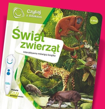 CZYTAJ Z ALBIKIEM ŚWIAT ZWIERZĄT INTERAKTYWNA KSIĄŻKA ALBI