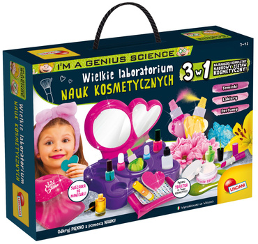 WIELKIE LABORATORIUM NAUK KOSMETYCZNYCH 3w1 zestaw Lisciani