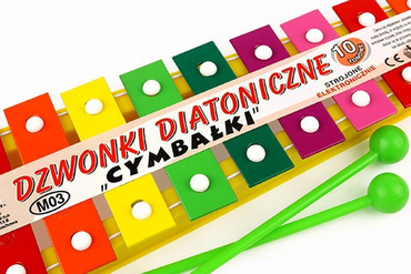 POLSKIE CYMBAŁKI DZWONKI DIATONICZNE 10 TONOWE