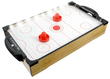CYMBERGAJ STÓŁ DO GRY W CYMBERAJA DREWNIANY PODŚWIETLANY LED GRA AIR HOKEJ