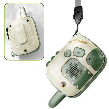 WALKIE TALKIE KRÓTKOFALÓWKI DINOZAUR DLA 2 OSÓB ZASIĘG 500m
