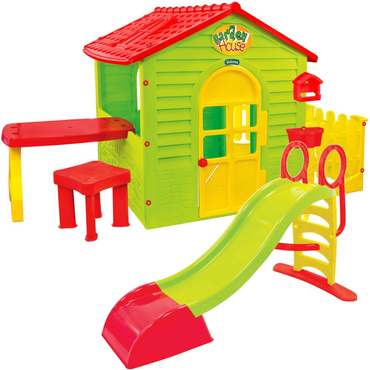 DOMEK ZJEŻDŻALNIA STOLIK PLAC ZABAW ZESTAW 12242 + 10832_1