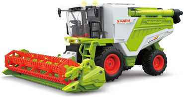 KOMBAJN ZDALNIE STEROWANY Zbożowy TRAKTOR Światła DYM Z KOMINA RC USB