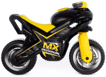 MOTOREK ROWEREK BIEGOWY JEŹDZIK DUŻY MOTOR MX ŚCIGACZ szerokie koła 69cm CZARNO-ŻÓŁTY