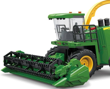KOMBAJN ZDALNIE STEROWANY Zbożowy TRAKTOR Światła DYM Z KOMINA RC USB