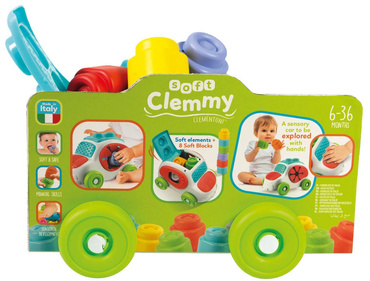 AUTKO SENSORYCZNE SORTER CLEMMY + DUŻE KLOCKI CLEMENTONI