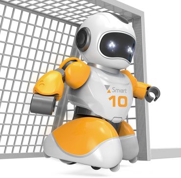 2 ROBOT ZDALNIE STEROWANE GRAJĄCE W PIŁKĘ CHODZĄCE PILOT KNABO FOOTBALL