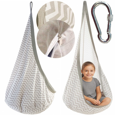 HUŚTAWKA DLA DZIECI KOKON LEŻACZEK do 60kg FOTEL WISZĄCY HAMAK BUJAK