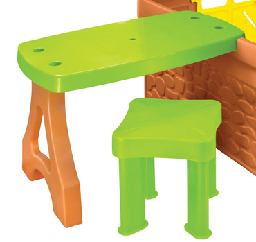 Mochtoys DOMEK DLA DZIECI ZE STOLIKIEM I STOŁECZKIEM