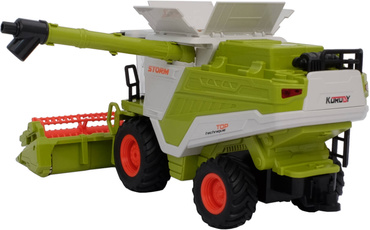 KOMBAJN ZDALNIE STEROWANY Zbożowy TRAKTOR Światła DYM Z KOMINA RC USB