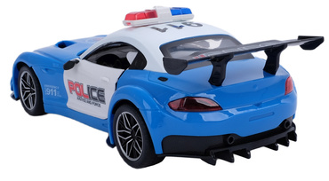 AUTO POLICJA STEROWANE RC SAMOCHÓD AKUMULATOR LED OTWIERANE DRZWI Z PILOTA USB