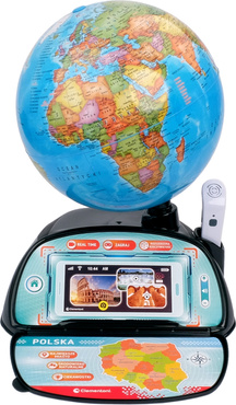 GLOBUS INTERAKTYWNY EDUGLOBUS DIGITAL REAL TIME APLIKACJA CLEMENTONI
