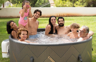 DUŻE SPA OGRODOWE basen z HYDROMASAŻEM Dmuchane OZON WIFI MONO MAX 8 osób W-FI