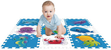 MATA PIANKOWA EVA 86x86 PUZZLE PODWODNY ŚWIAT 9el