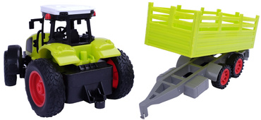 DUŻY TRAKTOR STEROWANY Z PRZYCZEPĄ RC CIĄGNIK 39cm USB
