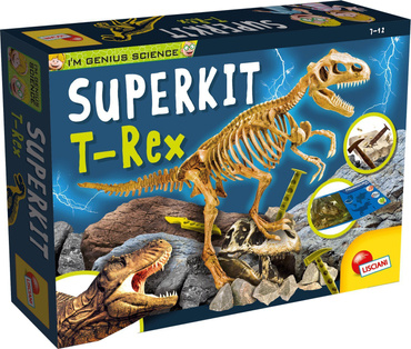 SZKIELET DINOZAUR T-REX ZESTAW GENIUSZ LISCIANI
