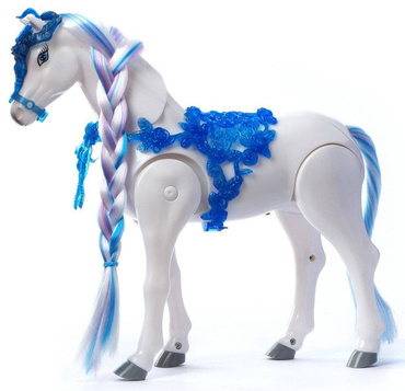 DUŻA KARETA DYNIA Z CHODZĄCYM KONIEM Chodzący KOŃ KAROCA + LALKA KSIĘŻNICZKA