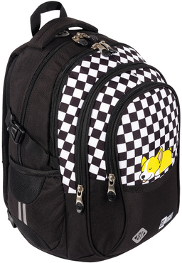 PLECAK SZKOLNY TORNISTER KRATA SZACHOWNICA 4-KOMOROWY ST.RIGHT BP-01 SLEEPY CORGI