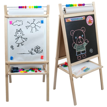 TABLICA 4w1 MAGNETYCZNA KREDOWA I PAPIER LICZYDŁO