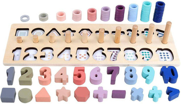 DREWNIANY SORTER Matematyczny NAUKA CYFEREK Askato