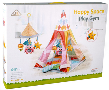 NAMIOT TIPI DOMEK MATA EDUKACYJNA ZABAWKI PODUSZKA