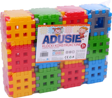 ADUSIE KLOCKI KONSTRUKCYJNE Przestrzenne WAFLE 72el