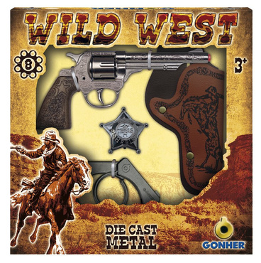 METALOWY REWOLWER Na Kapiszony KABURA GONHER 157/0