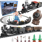 POCIĄG KOLEJKA ELEKTRYCZNA ZDALNIE STEROWANA DYMI CIUCHCIA DUŻY TOR