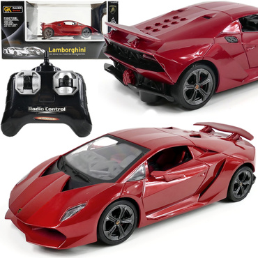 AUTO ZDALNIE STEROWANE LAMORGHINI SESTO ELEMENTO SAMOCHÓD RC NA PILOTA ŚWIATŁO 1:24