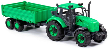 TRAKTOR Z PRZYCZEPKĄ BURTOWĄ POLESIE ZIELONY