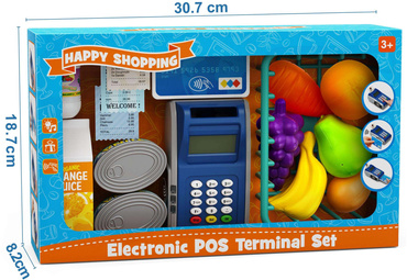 SUPERMARKET TERMINAL PŁATNICZY DLA DZIECI CZYTNIK KART SKLEP zestaw