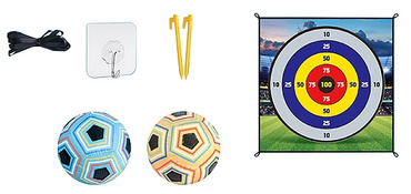 GRA ZRĘCZNOSCIOWA MATA CELNOŚCIOWA RZUT PIŁKĄ 2 PIŁKI NA RZEPY