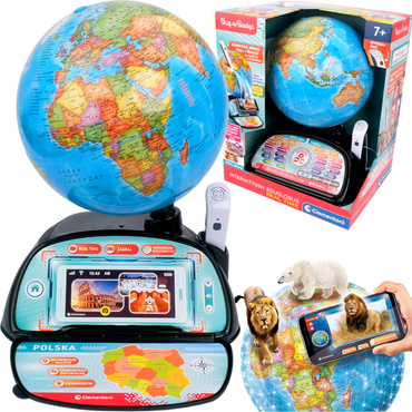GLOBUS INTERAKTYWNY EDUGLOBUS DIGITAL REAL TIME APLIKACJA CLEMENTONI