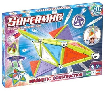 SUPERMAG KLOCKI MAGNETYCZNE TRENDY ZESTAW 116 EL