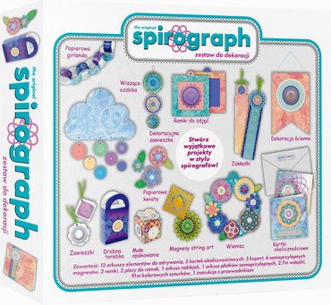 SPIROGRAF DUŻY ZESTAW DO DEROKACJI I OZDÓB SPIROGRAPH Dante