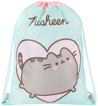 WOREK SZKOLNY NA OBUWIE KOTEK PUSHEEN MINT
