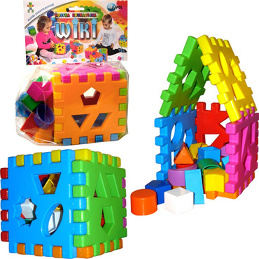 KOSTKA EDUKACYJNA WIKI KLOCKI WAFLE SORTER 24 el