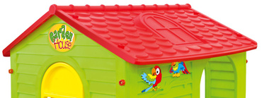 Mochtoys DUŻY DOMEK OGRODOWY Z TARASEM Płotkiem