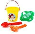 POLESIE WIADERKO Sitko Grabki łopatka do piasku GRATIS DO PIASKOWNICY STOKROTKI I DINO