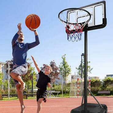 ZESTAW DO KOSZYKÓWKI DLA DZIECI KOSZ PIŁKA 190CM REGULOWANY METALOWY STOJAK