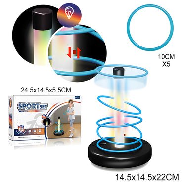 GRA RZUCANIE DO CELU DLA DZIECI GRY RZUT OBRĘCZĄ PODŚWIETLANIE LED