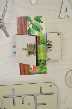 DUŻA TABLICA MANIPULACYJNA sensoryczna LAS DREWNIANA MONTESSORI polska XXL