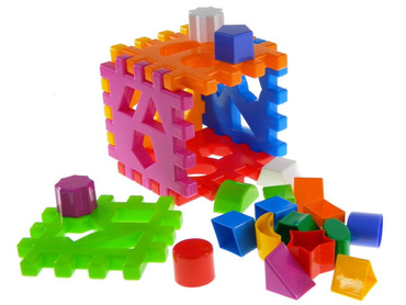 KOSTKA EDUKACYJNA WIKI KLOCKI WAFLE SORTER 24 el