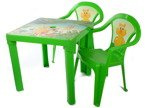 ZESTAW STOLIK + 2 KRZESŁA MEBELKI DLA DZIECI GREEN