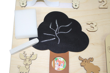 DUŻA TABLICA MANIPULACYJNA sensoryczna LAS DREWNIANA MONTESSORI polska XXL