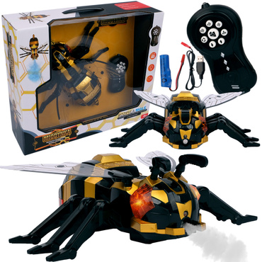 DUŻA PSZCZOŁĄ ZDALNIE STEROWANA ROZPYLA MGŁĘ LED PILOT R/C MIODYNKA